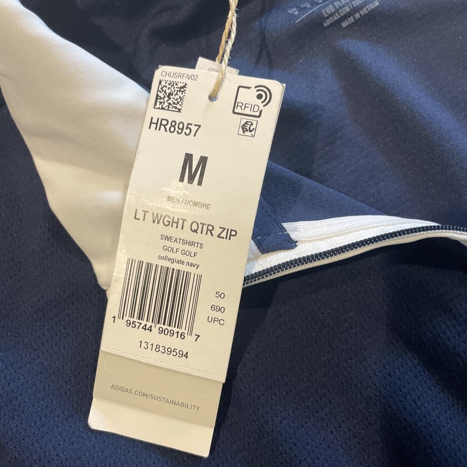 Adidas Mens Lightweight HalfZip Pullover Golf Layering Top New eBay