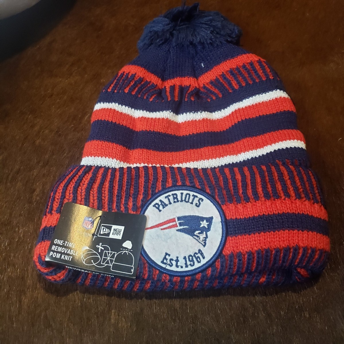 New Era 2019 NFL England Patriots Knit Hat Home Beanie Stocking