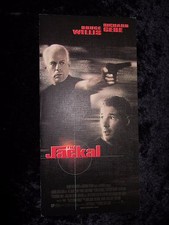 The Jackal synopsis card - Bruce Willis, Richard Gere
