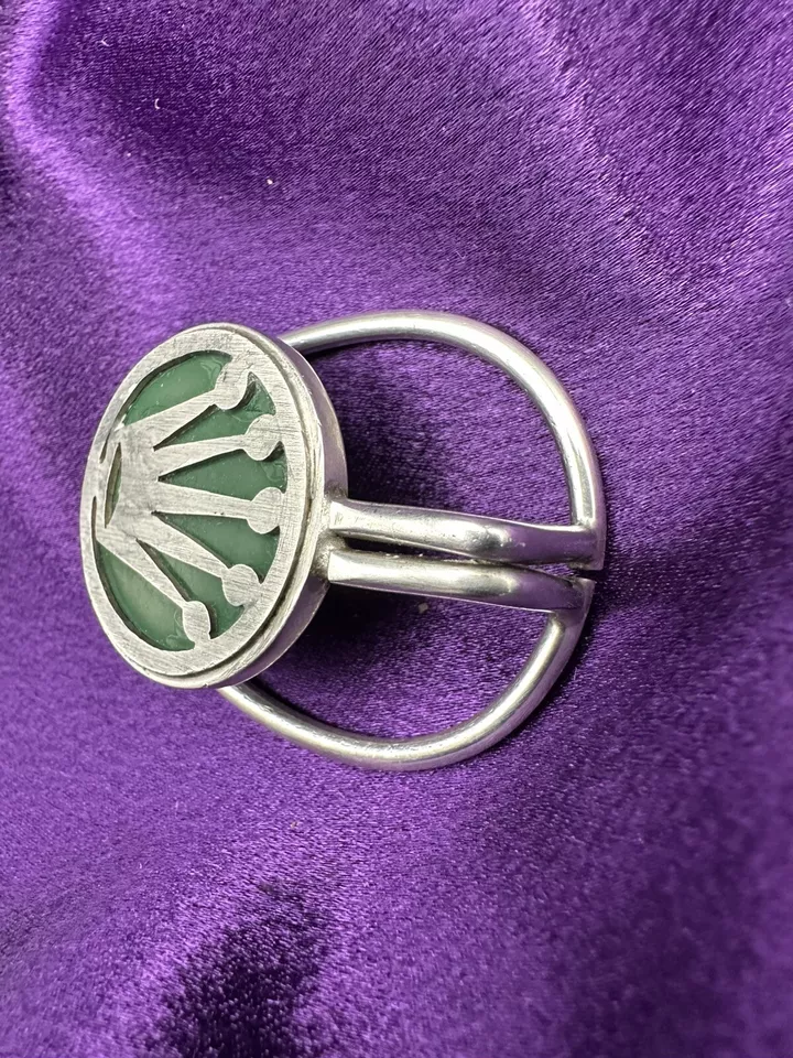 Clip de papel de escritorio Rolex vintage en plata de ley Foto 3 de 4