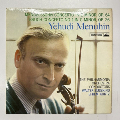LP - Menuhin - Mendelssohn Concerto In E Minor, Op. 64 / 1 In G Minor, Op. 26