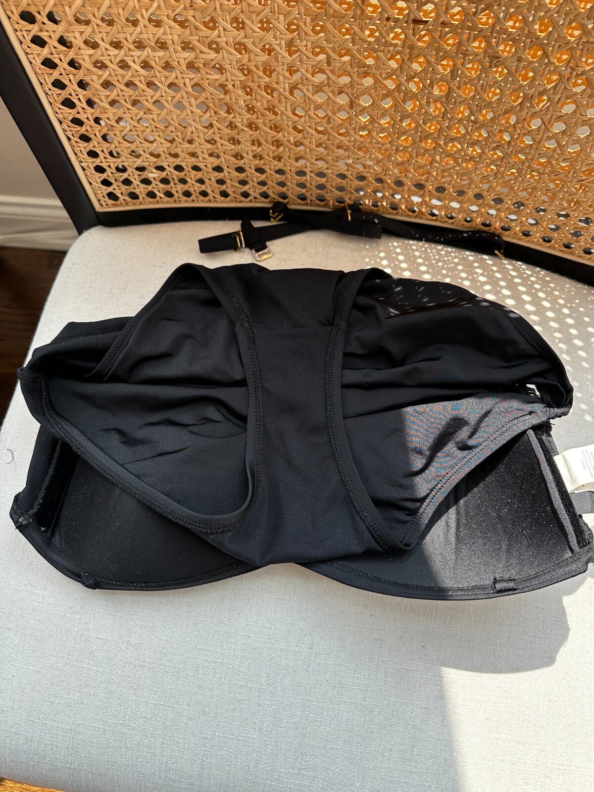 Kenneth Cole Medium Solid Black Side Loop Bandeau… - image 6