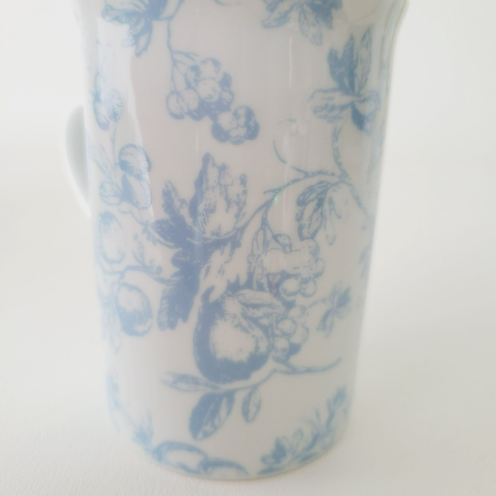 Blue & White Botanical Garden Coffee Mugs (2), Living Quarters, French Country