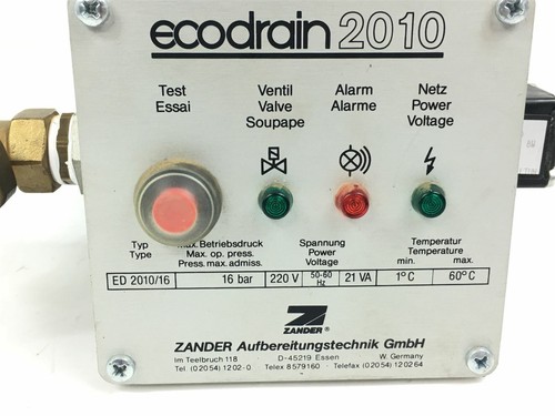 ZANDER Ecodrain 2010 Ed 2010/16 Purgeur - Photo 7 sur 7