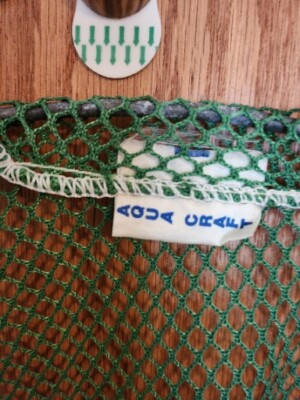 aqua net fishing Aqua Craft Vintage Green Diving Net 22x39 With 17 Inch Opening
