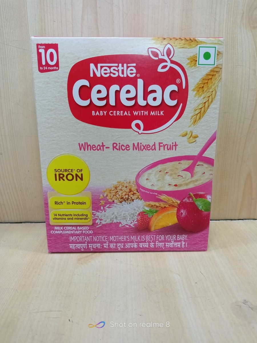 3*Nestlé CERELAC Baby Cereal with Milk, Wheat-Rice Mixed Fruit