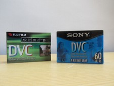 Lot of 2 Fujifilm Sony DVC 60 MIN TAPE Premium Color Digital Video Cassette