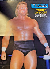 1997 Magazine Poster Pro Wrestler Psycho Sid Vicious
