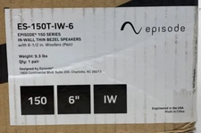 Episode ES-150T-IW-6  In-Wall Thin Bezel Speakers w/ 6.5" Woofer (PAIR)