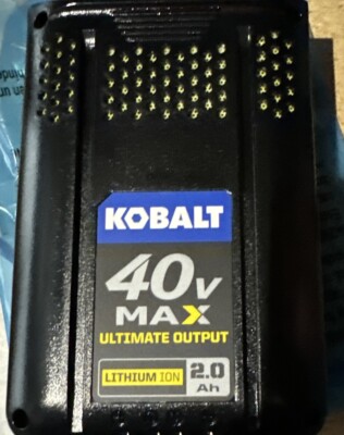 GENUINE Kobalt 40-Volt MAX Ultimate 2.0 AH Lithium Ion Battery KB 240C ...