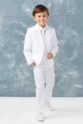 Kid's NEW After Six White Tuxedo Jacket Wedding-Cruise Christening Easter Spring