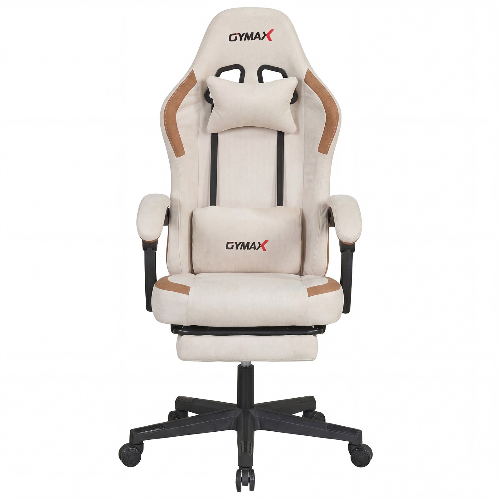 Gaming Chair with Headrest, Reclining Backrest, Lumber Support, Linkage Armrests