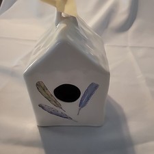 Rae Dunn Feather Birdhouse Artisan Collection by Magenta Square Yellow Ribbon