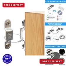 Furniture Anchors Anti-Tip Straps Baby Proofing 6 Pack Silver Makonus