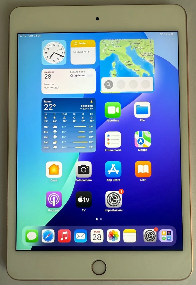 Ipad Mini 256 - S.5 + Apple Pencil 1 - (WI-Fi + cell - Color Oro 2020) - Immagine 4 di 4