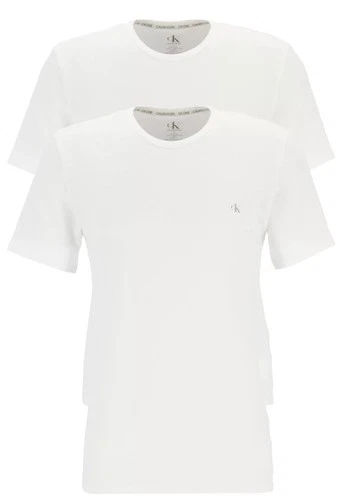 CALVIN KLEIN 2Pack Crew Neck T-Shirts White/White Size Uk Large RRP £39 #FF1