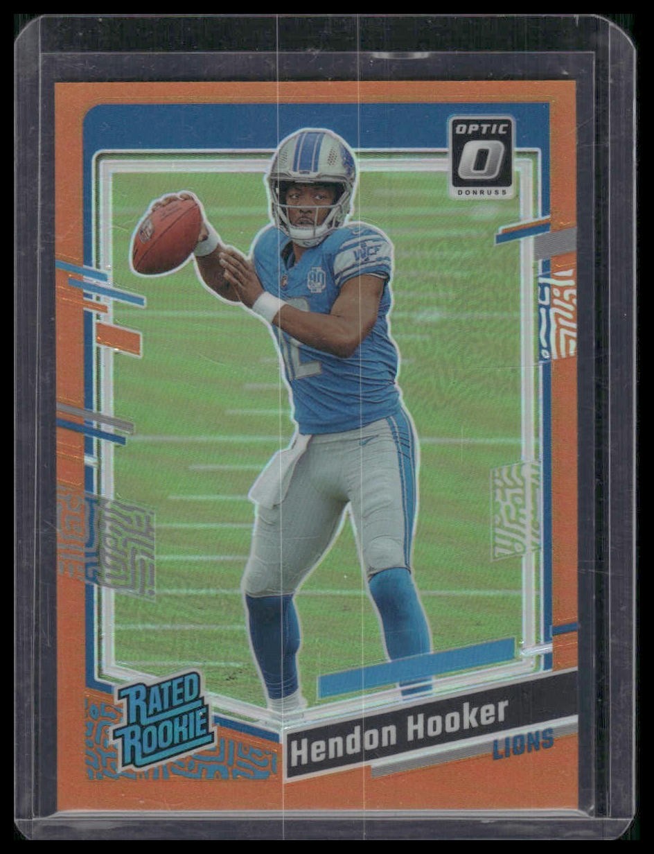 2023 Donruss Optic #234 Hendon Hooker /249 Rookie Orange Detroit Lions