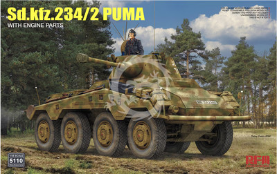 Sd.Kfz.234/2 PUMA with Engine Parts Rye Field Model RM-5110 scale 1/35