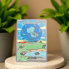 Mew ex Gold Metal Pokemon Card Collectible Gift/Display Stainless Steel