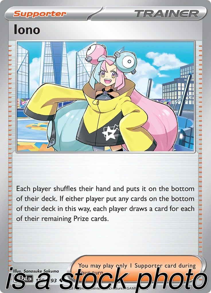 Iono 185/193 Paldea Evolved Pokemon (LP-NM)