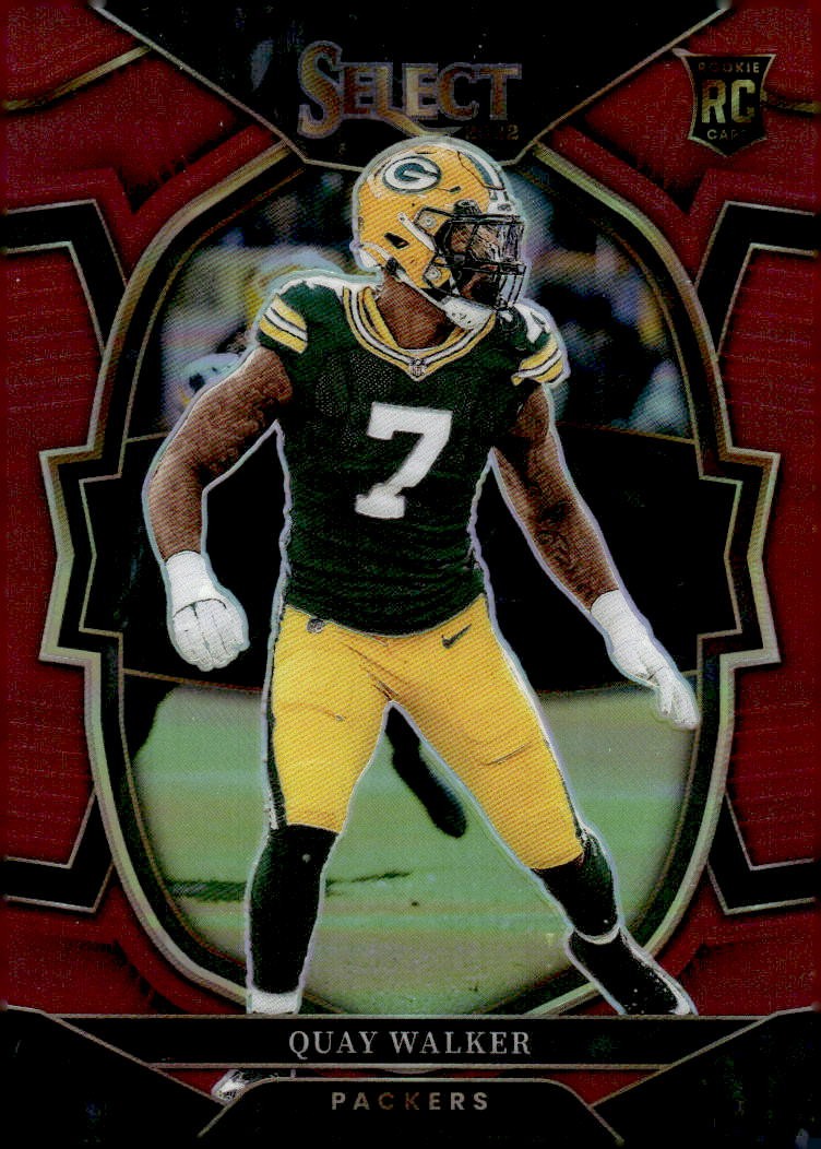 2022 Panini Select #56 Quay Walker Maroon Prizm #/149