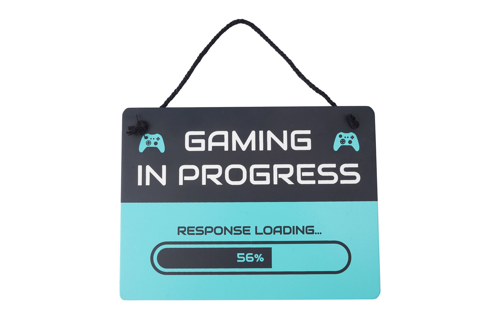Gaming In Progress Hanging Door Sign