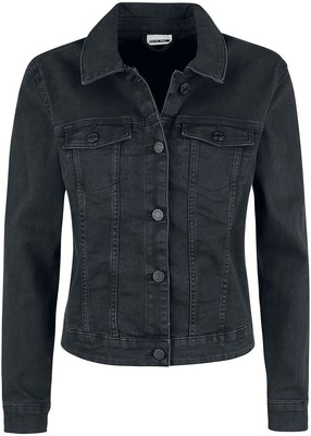 Noisy May Jeansjacke Damen NMDebra Black Wash Denim Jacket schwarz