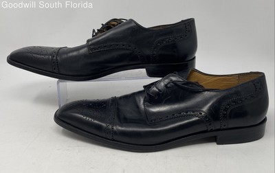 Mercanti Fiorentini Black Leather Derby Lace Up Dress Shoes Men’s Sz 10M US/43EU Mercanti Fiorentini Black Leather Derby Lace | Mercari main image 3