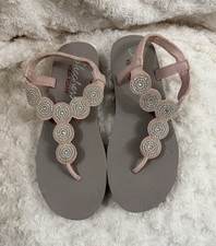 Skechers Meditation Sling Back Sandals Stars  Sparkle Women Size 10