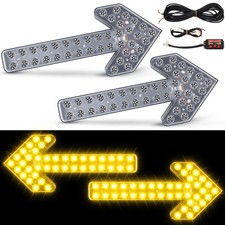 2 Pcs 23.6 Inch Arrow Signal Light 12v Indicator Led Light Truck Strobe Light...