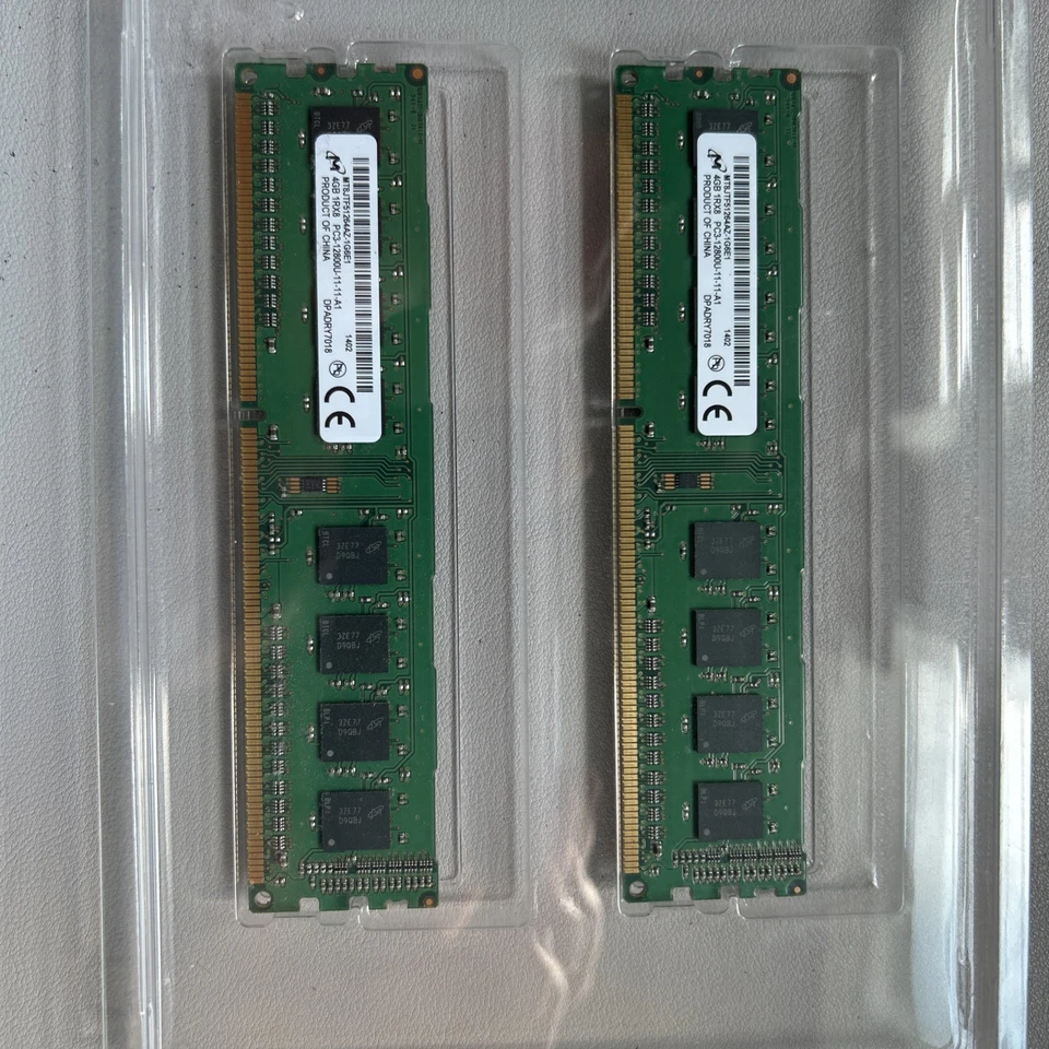 8GB 2X4GB Desktop MemoryRAM PC3-12800U-11-11-A1 MT8JTF51264AZ-1G6E1 1600MHz Dell - Image 2 of 4