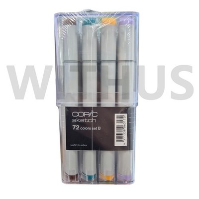 Copic Marker 72 Piece Sketch Set B (Twin Tipped) - Artist Markers