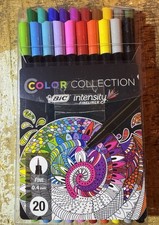 BIC Intensity Color Collection Felt Pens Assorted Colors 20-Count NEW
