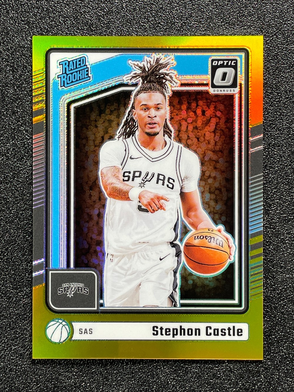 2024-25 Panini Donruss Optic Stephon Castle #254 Rated Rookie RC Gold /10