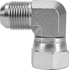 6500-10-10 Replacement Hydraulic Fitting 90° Elbow 5/8" JIC 5/8", Silver 