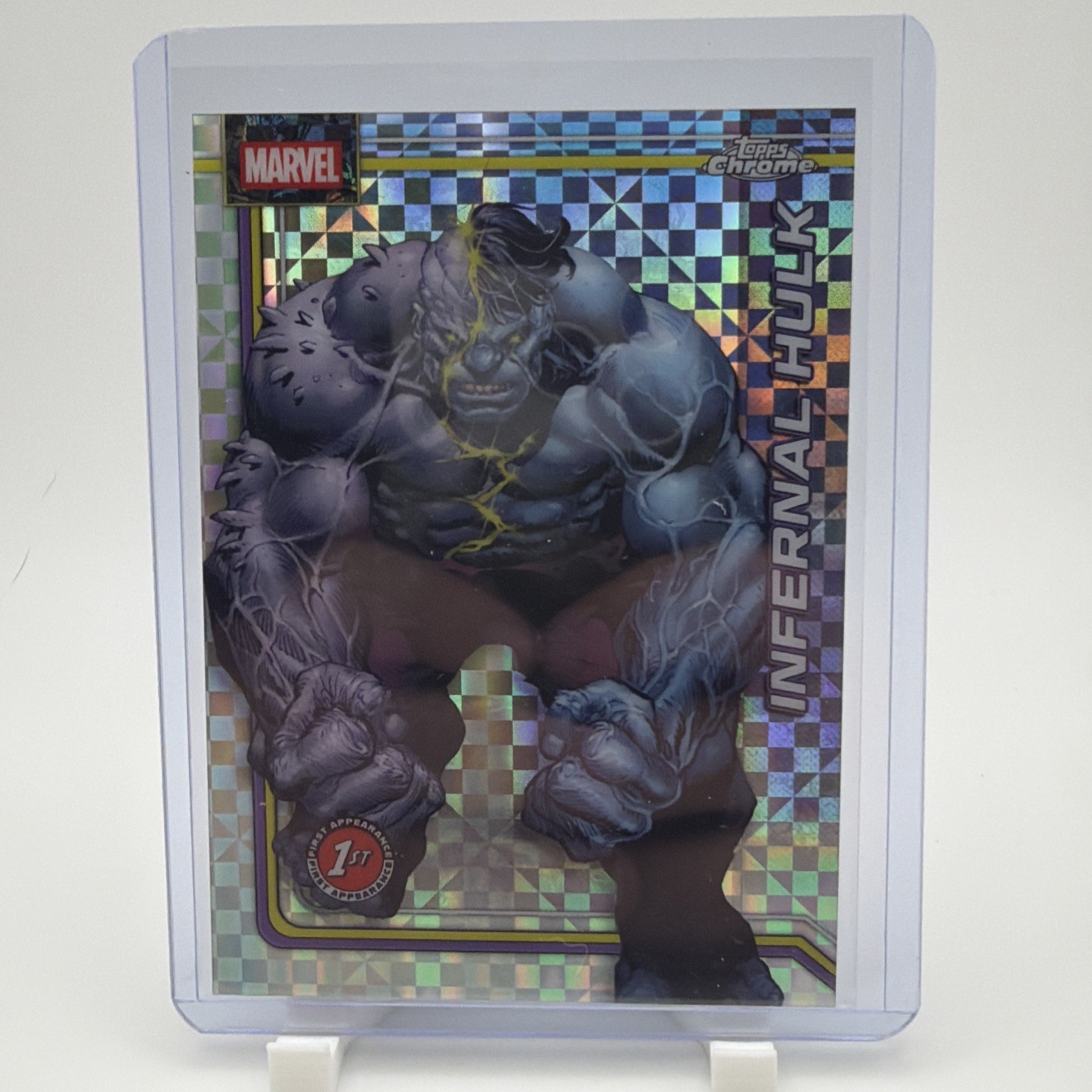 2026 Topps Chrome Marvel Infernal Hulk #054 X-Fractor 1st Appearance