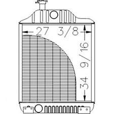 Ar76838 Fits John Deere Tractor 10 Fins Per Inch Radiator 7430 8430 8440 863