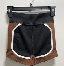 NWT Free People FP Movement Women's There You Go Run Shorts Black Argan Oil XS/S