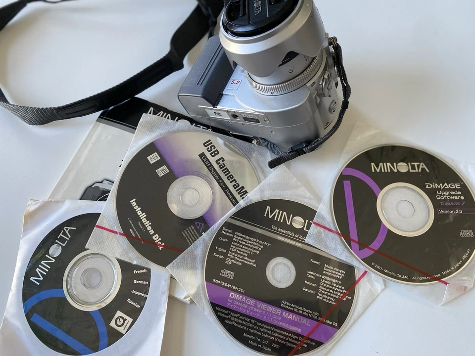 Minolta Dimage 7Digital Camera 5MP, 7x Zoom, 28-200mm - Image 4 of 4