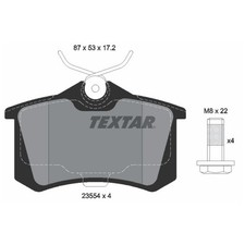 Satz Bremsbeläge Bremsklötze hinten für DS 3 SA SB 4-DS NX | 24581330