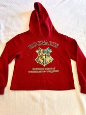 Harry Potter Hogwarts Hoodie Youth M 10/12 Red Pullover Sweatshirt