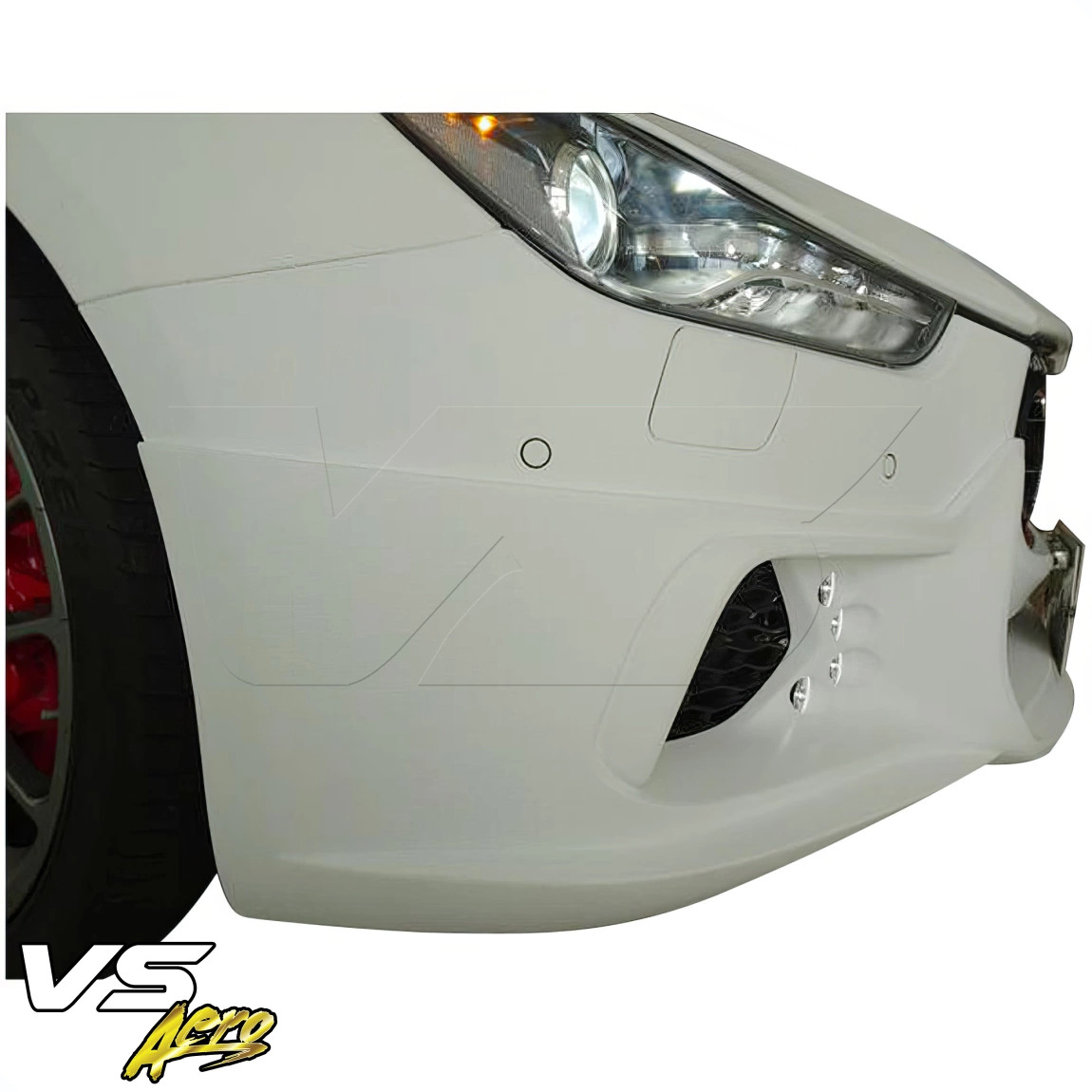 VSaero FRP WAL Front Lip Valance for Ghibli Maserati 13-17 vsaeropart_101451