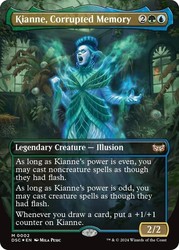 Kianne, Corrupted Memory (Borderless) Foil - Duskmourn: House of Horror Commander