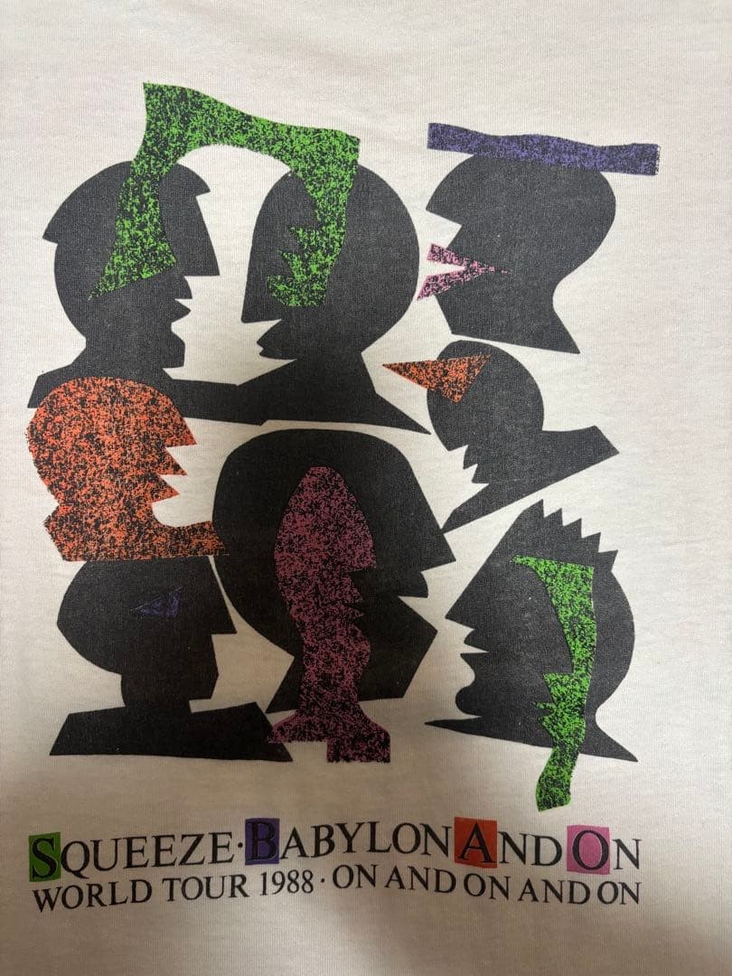 Rare 80S Squeeze Babylon And On Tour T No.mv1426 image 5