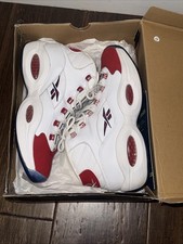 Size 10.5 - Reebok Question Mid White Pearliz...
