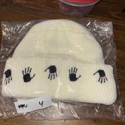  Many Hands' Off White color Beanie Brand New - One Size