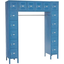 16 Person Locker 12 x18x12 Ready To Assemble Blue