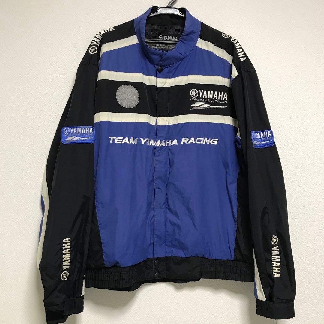 YAMAHA Nylon Racing Chaqueta Azul XL Ligero Motocicleta Touring Gear