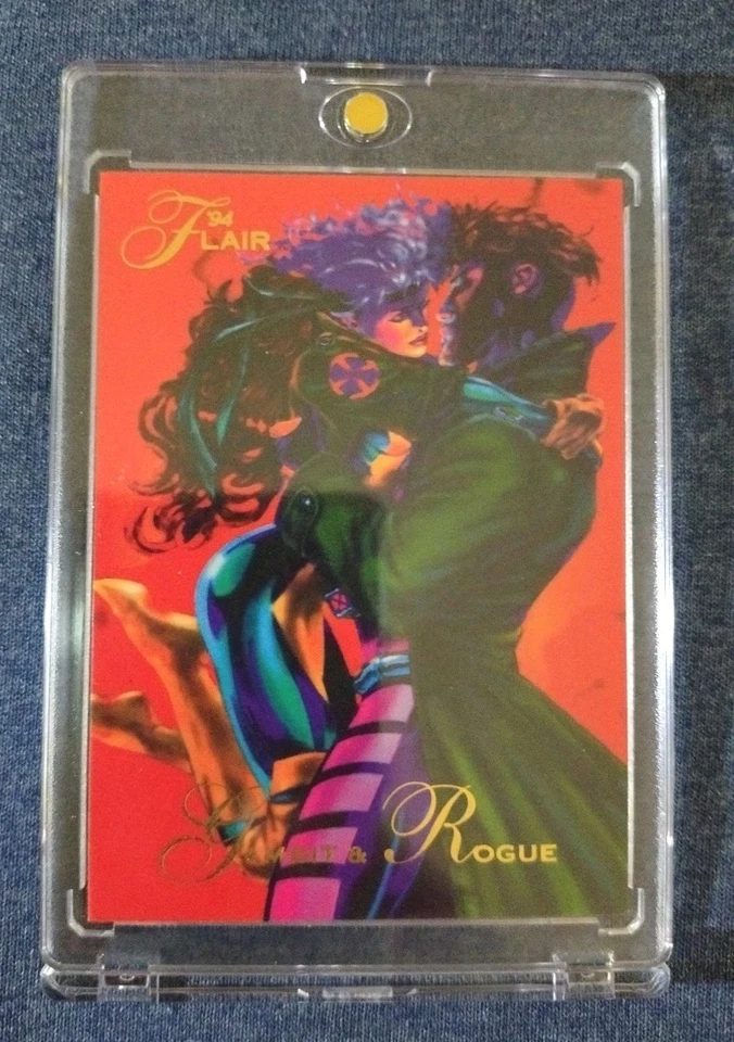 Flair 'Gambit & Rouge' 1994 ¡Marvel! Tarjeta coleccionable casi gema como nueva #114 (hacer oferta) Foto 4 de 4
