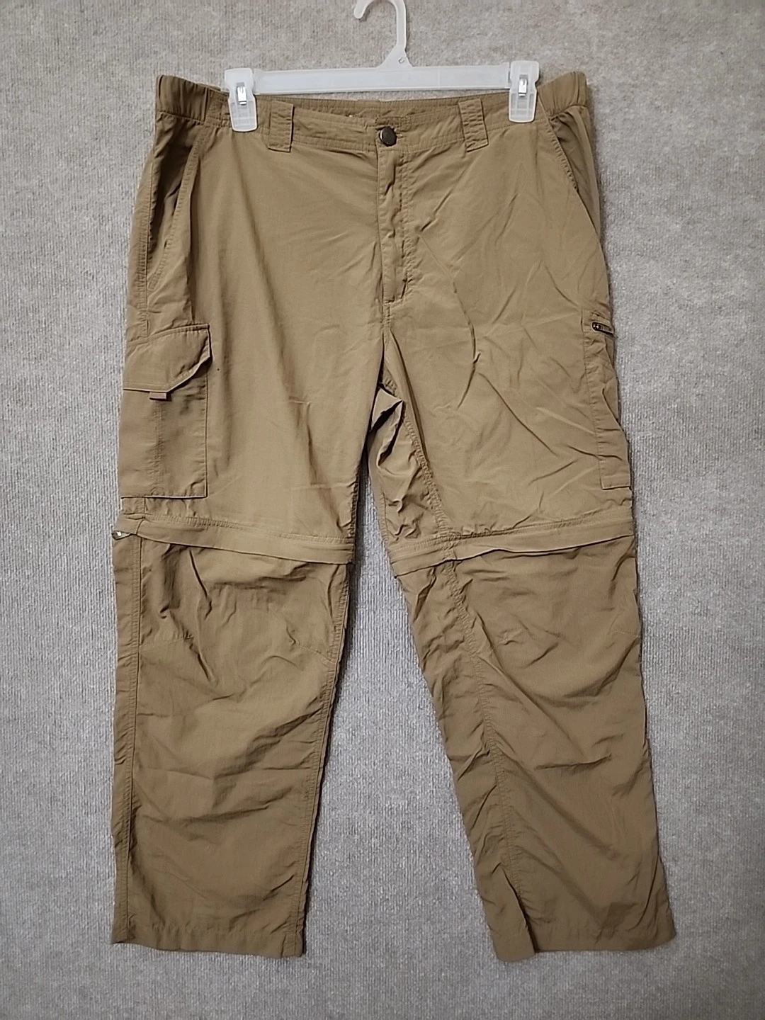 Columbia Silver Ridge Convertible Pants Mens 40x30 Brown Cargo Lightweight